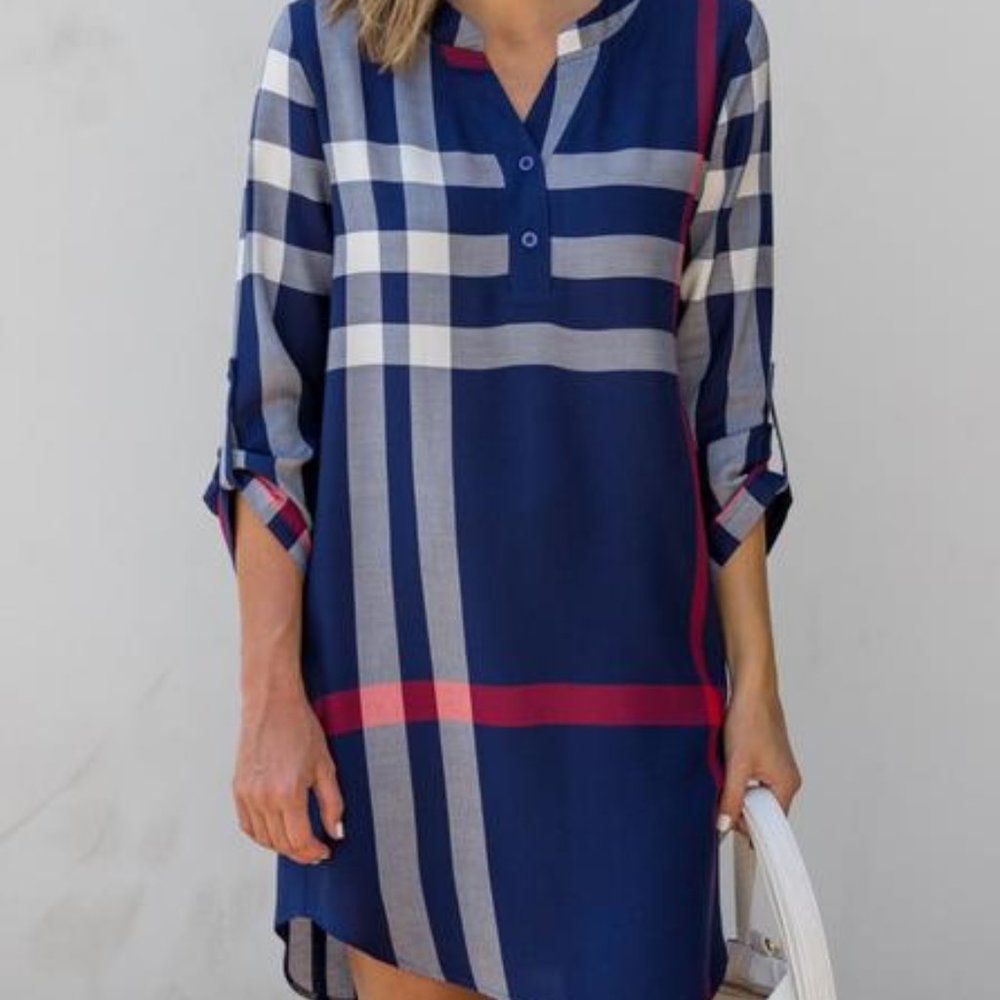 Polished Playful Plaid Dress